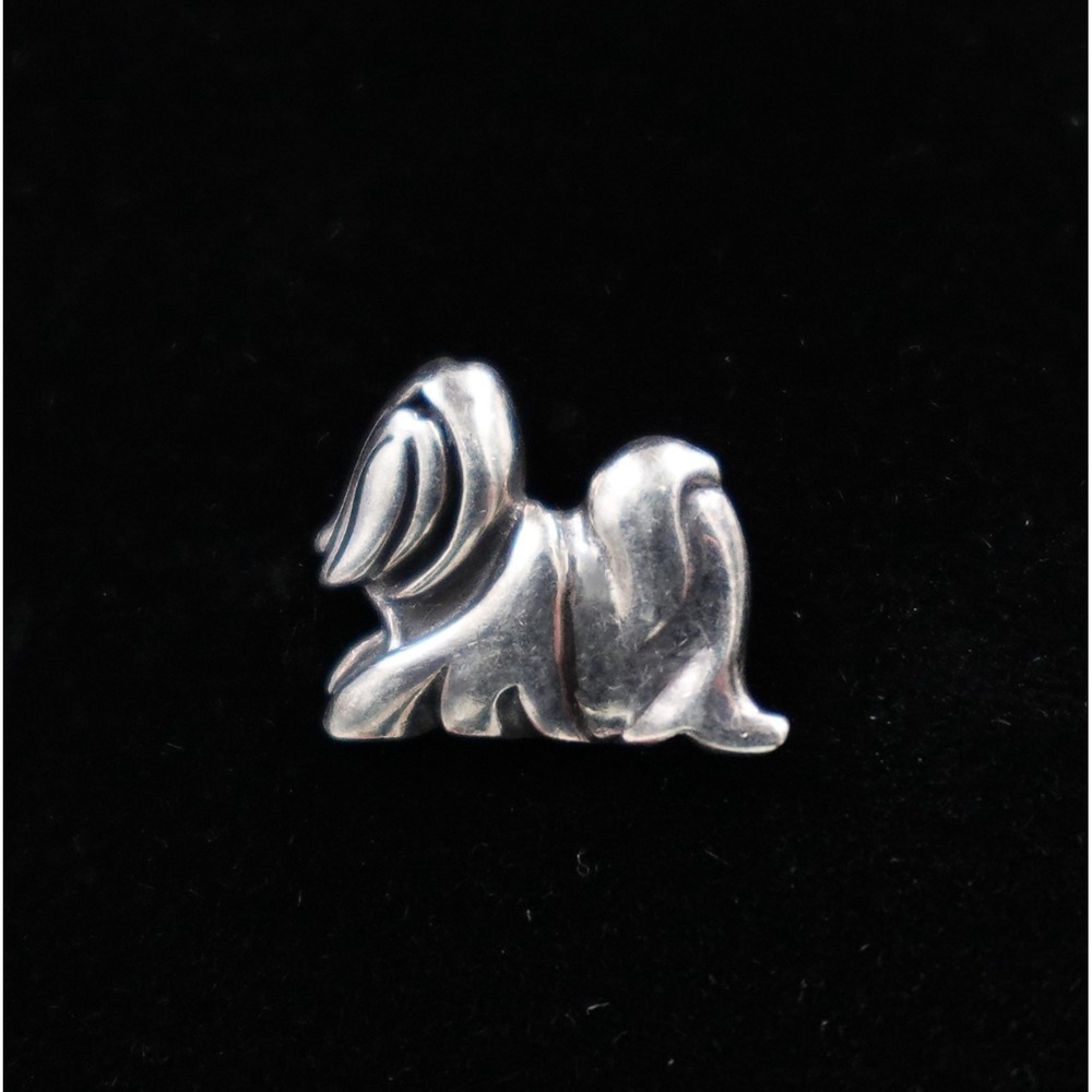 John Hardy 925 Sterling Silver Pin Brooch 2006 Year of the Dog Maltese Zodiac